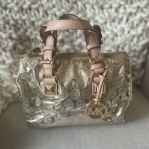 Gold Michael Kors Handbag